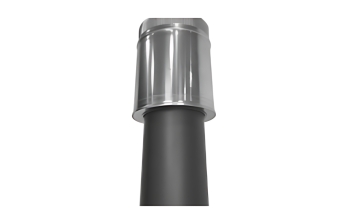 Flexinox Bofill Schouwplaat DW > DW Ø 80 Zwart